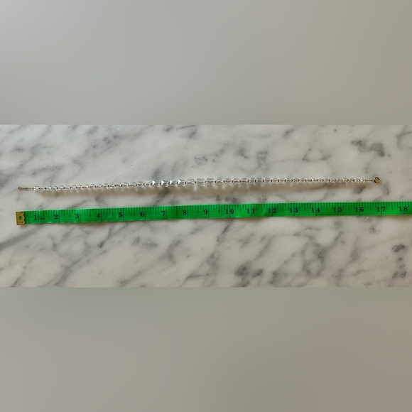 ANTIQUE Faceted Crystal Graduated Bead Necklace on Gold Chain - Picture 12 of 12